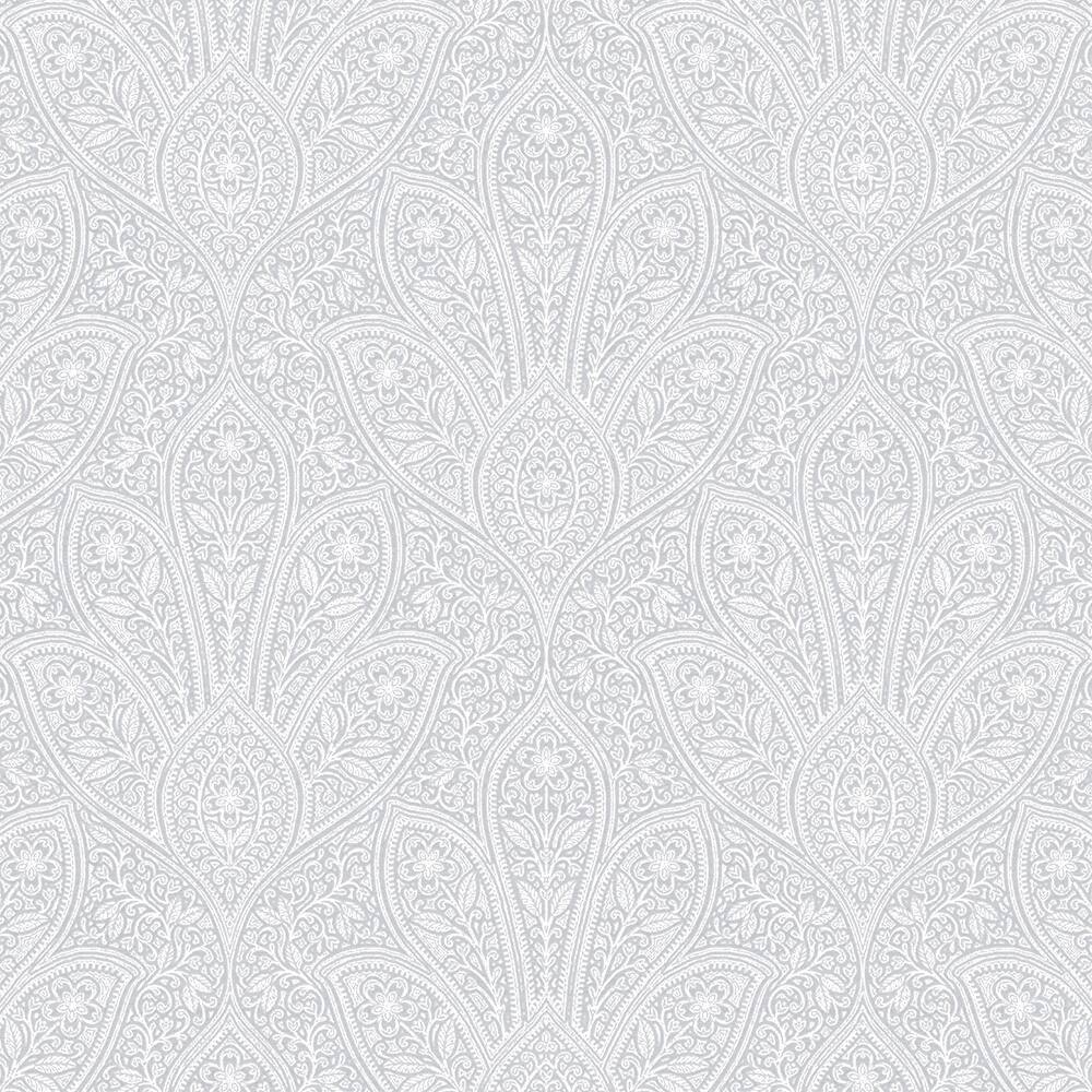 Distressed Paisley Distressed Paisley Wallpaper Paisley in Grey Light Grey Dolphin Grey Soft Grey