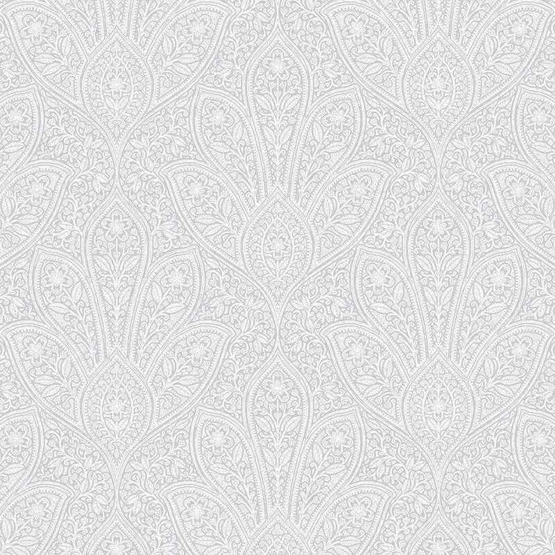 Distressed Paisley Distressed Paisley Wallpaper Paisley in Grey Light Grey Dolphin Grey Soft Grey