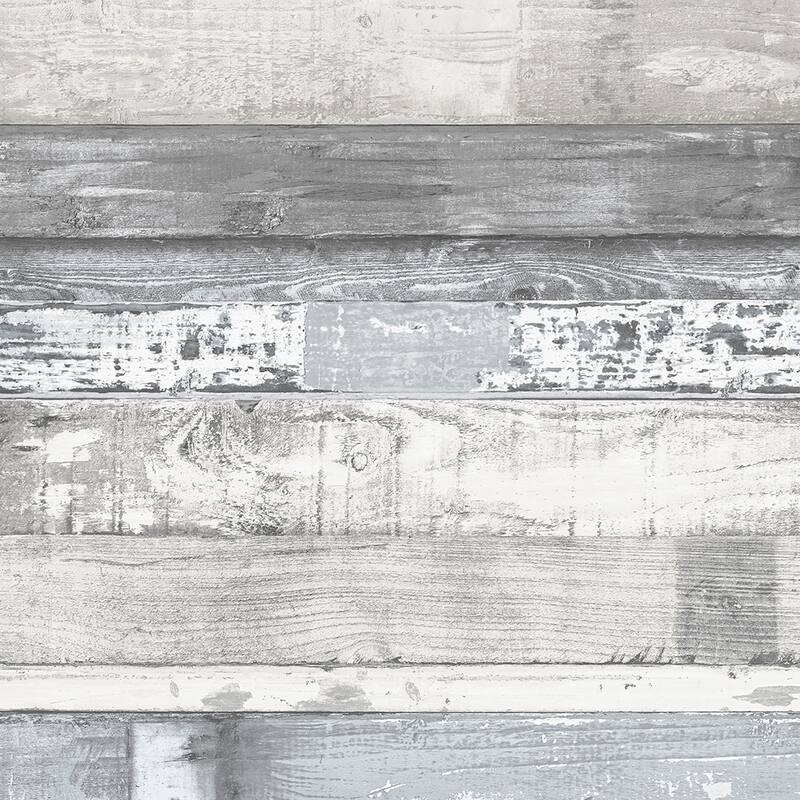 Beachwood Beachwood Wallpaper Wood in White Blue Grey Dove