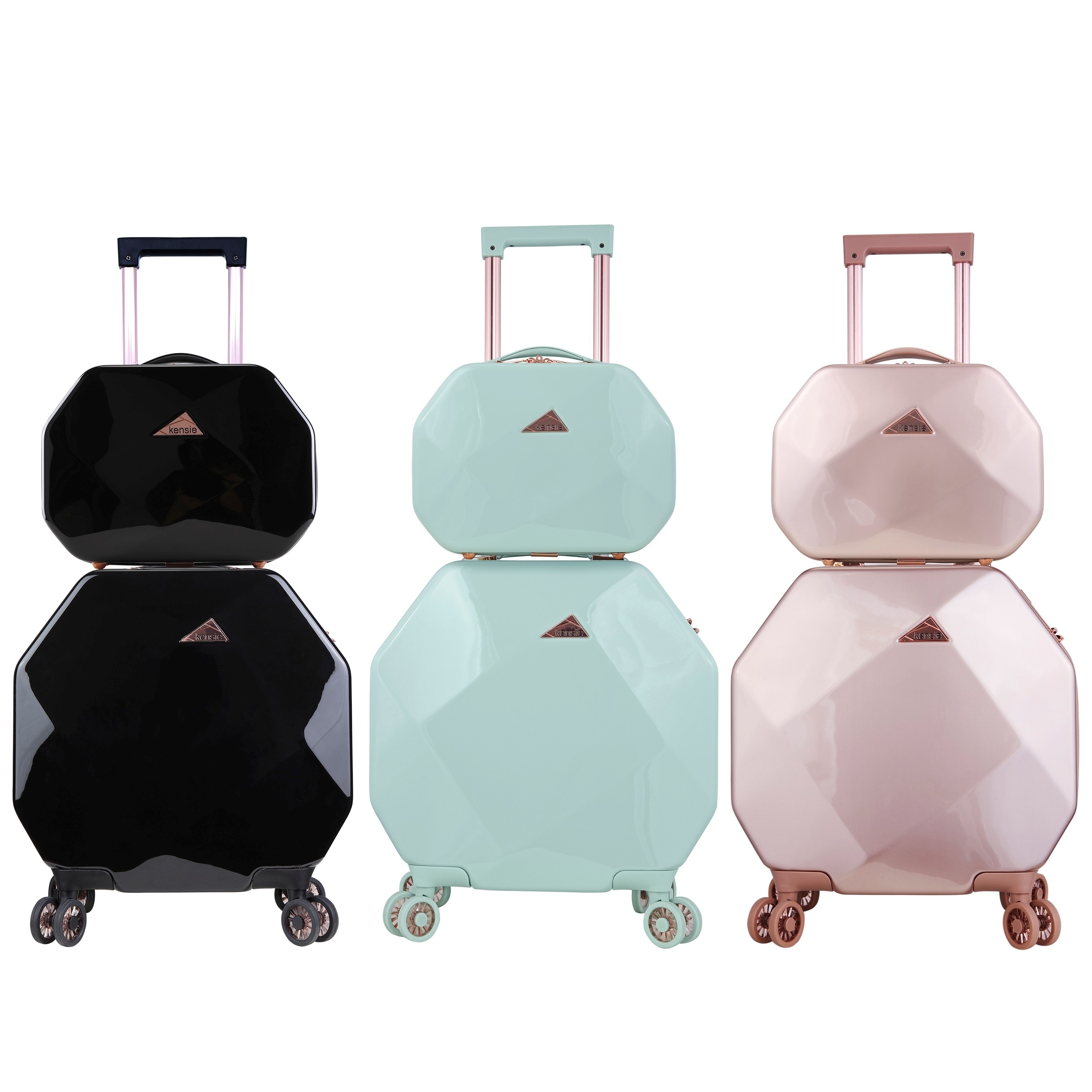 kensie gemstone spinner luggage