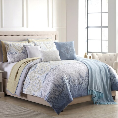 Modern Threads Angelica 10-Piece Comforter and Coverlet Set