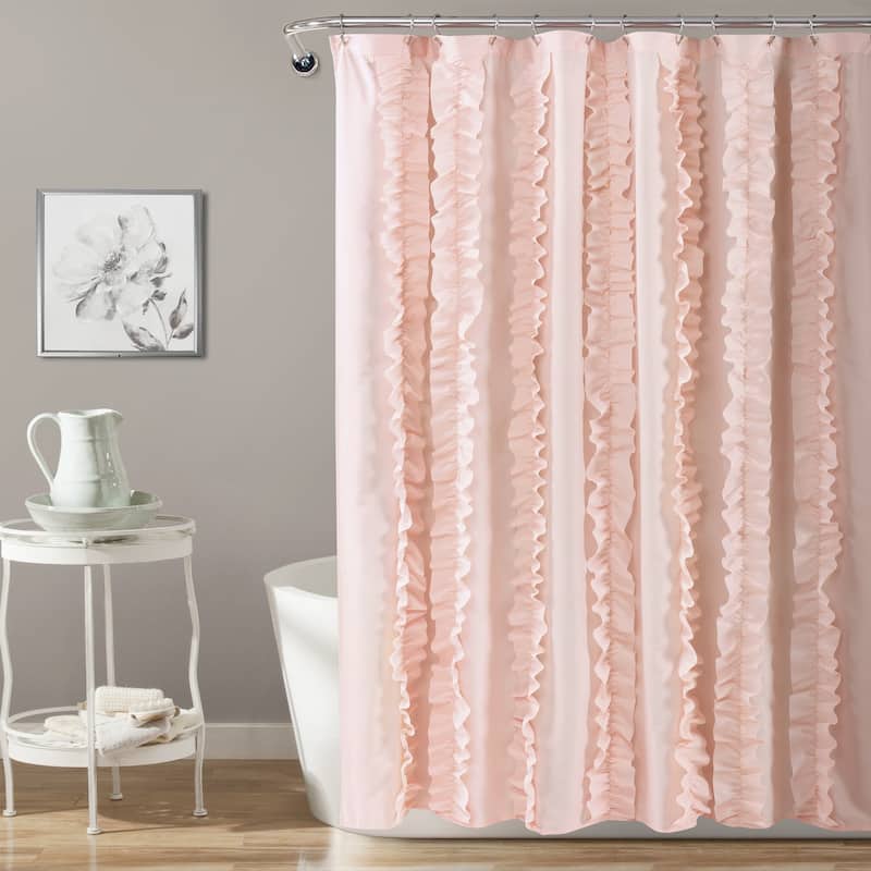 Lush Decor Belle Shower Curtain - Blush
