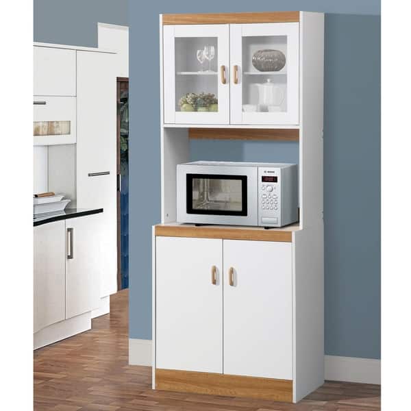Shop Home Source Aaronsburg Kitchen Organization Microwave Cabinet
