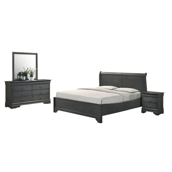 Best Quality Furniture 4 Piece California King Bed Set