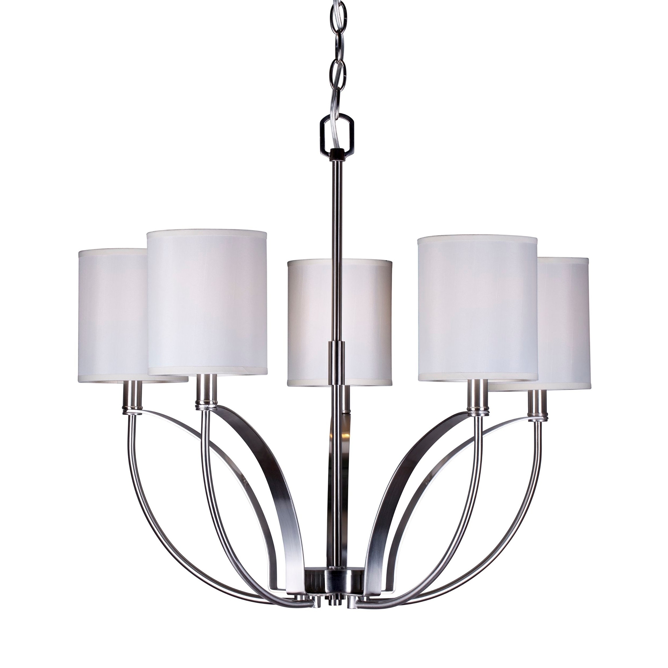 5-Light Brushed Nickel Chandelier - Chandeliers For Bedrooms by Overstock.com