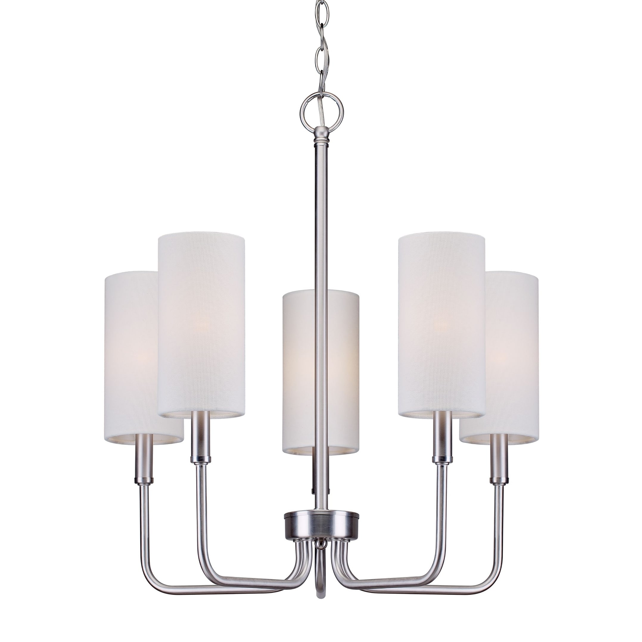 5-Light Brushed Nickel Chandelier - Chandeliers For Bedrooms by Overstock.com