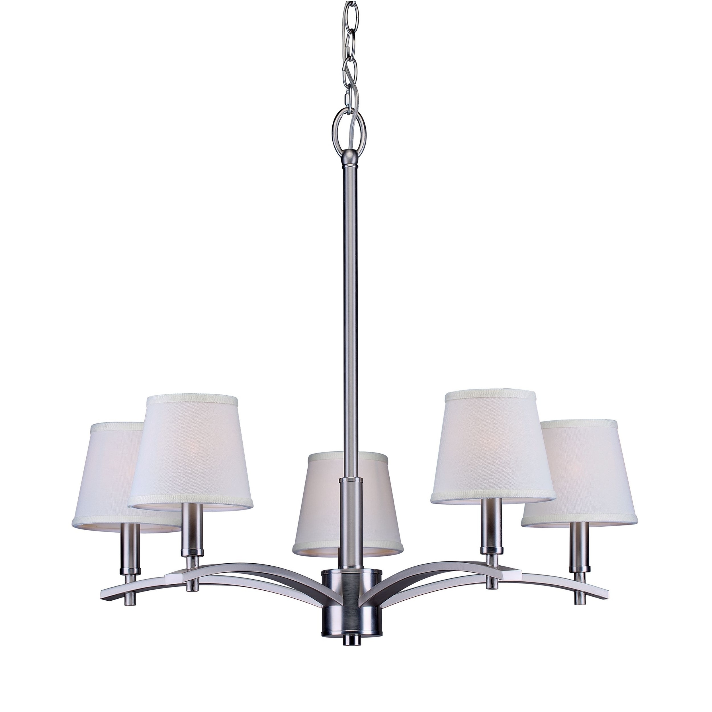5-Light Brushed Nickel Chandelier - Chandeliers For Bedrooms by Overstock.com