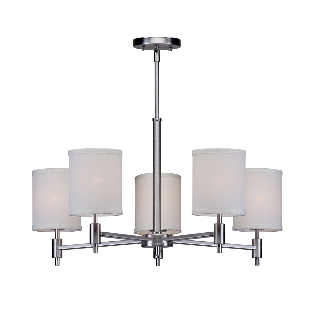 Overstock 5 Light Brushed Nickel Chandelier from Overstock Overstock 5 Light Brushed Nickel Chandelier from Overstock
