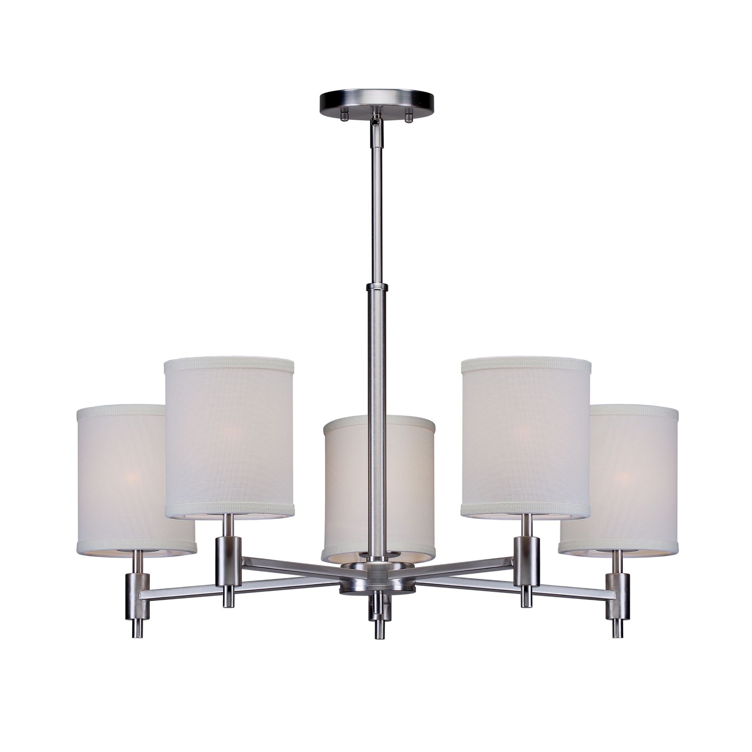 5-Light Brushed Nickel Chandelier - Chandeliers For Bedrooms by Overstock.com