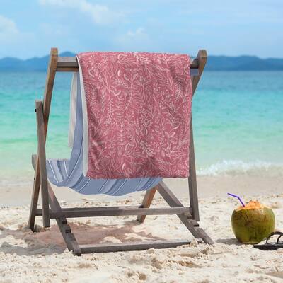 Classic Ditsy Floral Pattern Beach Towel - 36 x 72
