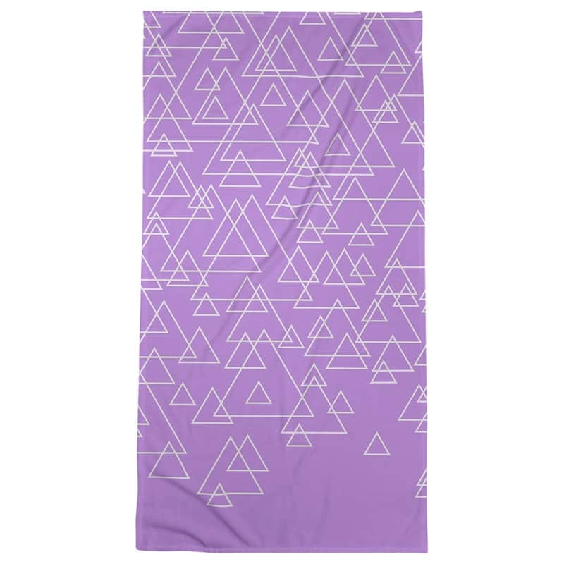 Scattered Triangles Beach Towel - 36 x 72