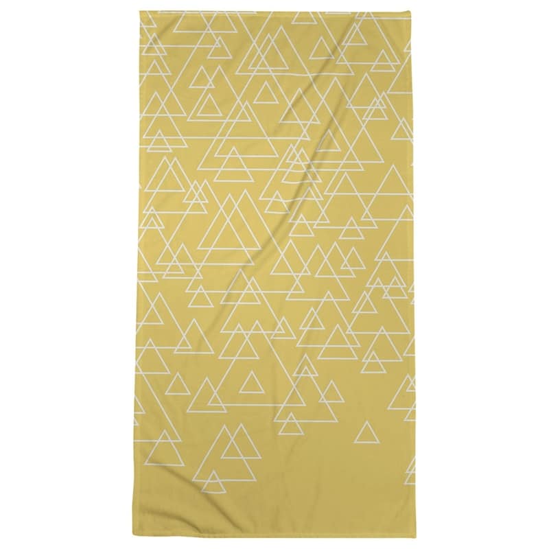 Scattered Triangles Beach Towel - 36 x 72