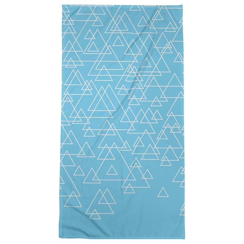 Scattered Triangles Beach Towel - 36 x 72