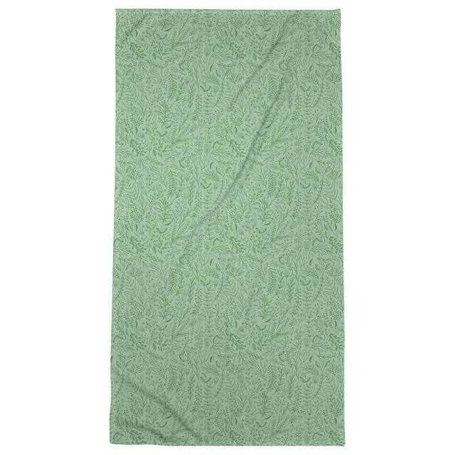 Full Color Ditsy Floral Pattern Beach Towel - 36 x 72