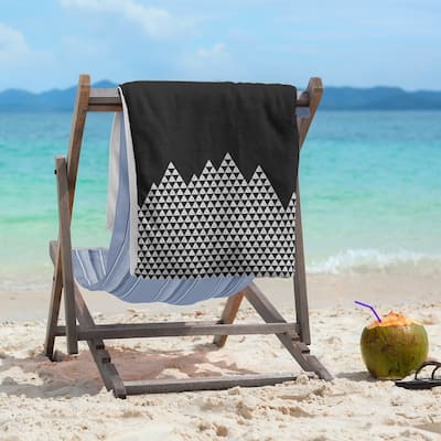 Mountain Pattern Beach Towel - 36 x 72