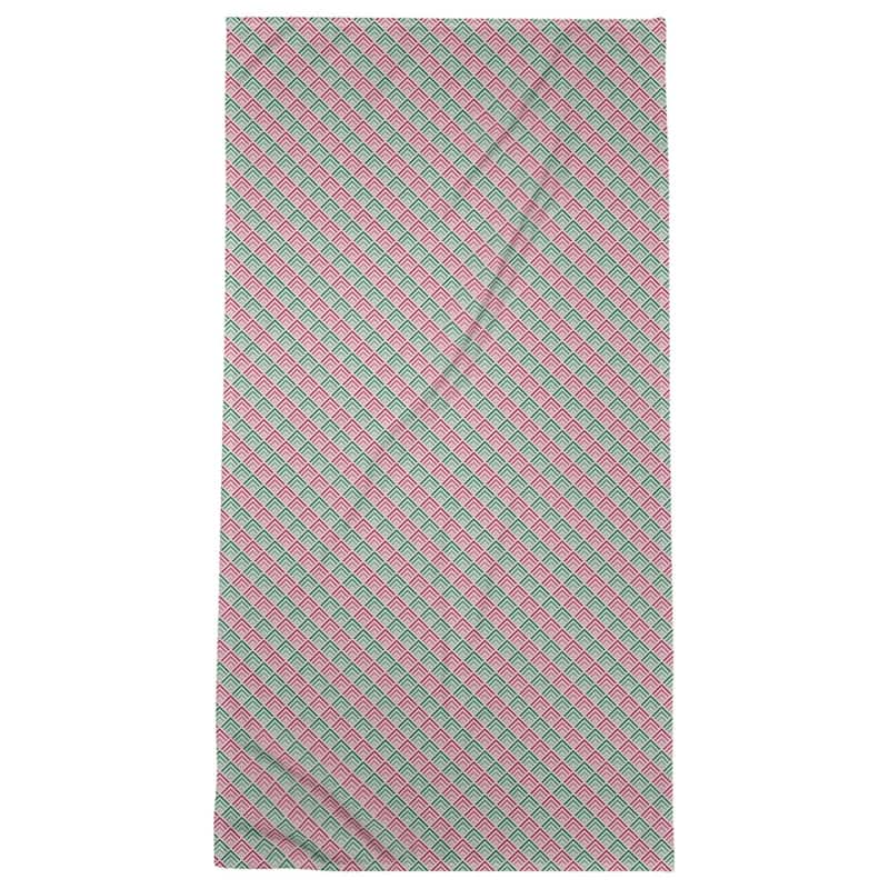 Geometric Ombre Stripe Pattern Beach Towel - 36 x 72