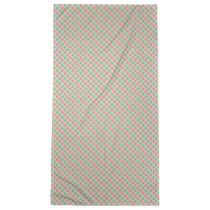 Geometric Ombre Stripe Pattern Beach Towel - 36 x 72