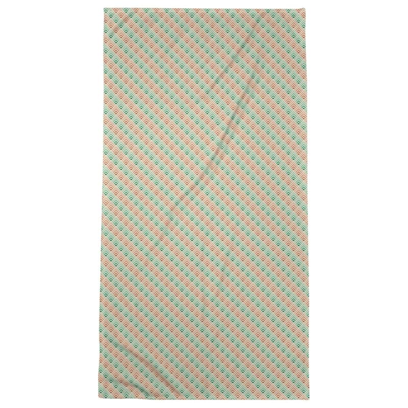 Geometric Ombre Stripe Pattern Beach Towel - 36 x 72