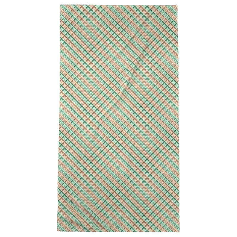 Geometric Ombre Stripe Pattern Beach Towel - 36 x 72