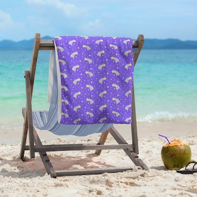 Shooting Stars Pattern Beach Towel - 36 x 72