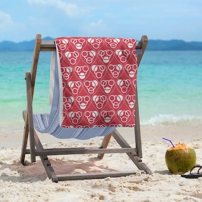 Classic Circles & Waves Beach Towel - 36 x 72