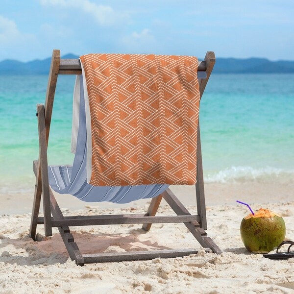 アウトドア寝具 NATAL DESIGN ADVENTURE BEACH TOWEL M Classic Zig Zag Pattern Beach Towel - 36 x 72 - Bed Bath
