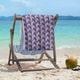 preview thumbnail 23 of 34, Two Color Dark Skyscrapers Pattern Beach Towel - 36 x 72