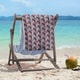 preview thumbnail 3 of 34, Two Color Dark Skyscrapers Pattern Beach Towel - 36 x 72