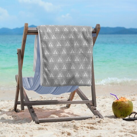 Classic Minimalist Tree Pattern Beach Towel - 36 x 72