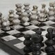 Handmade Black and Grey Challenge Marble Chess Set (Mexico) - Thumbnail 1