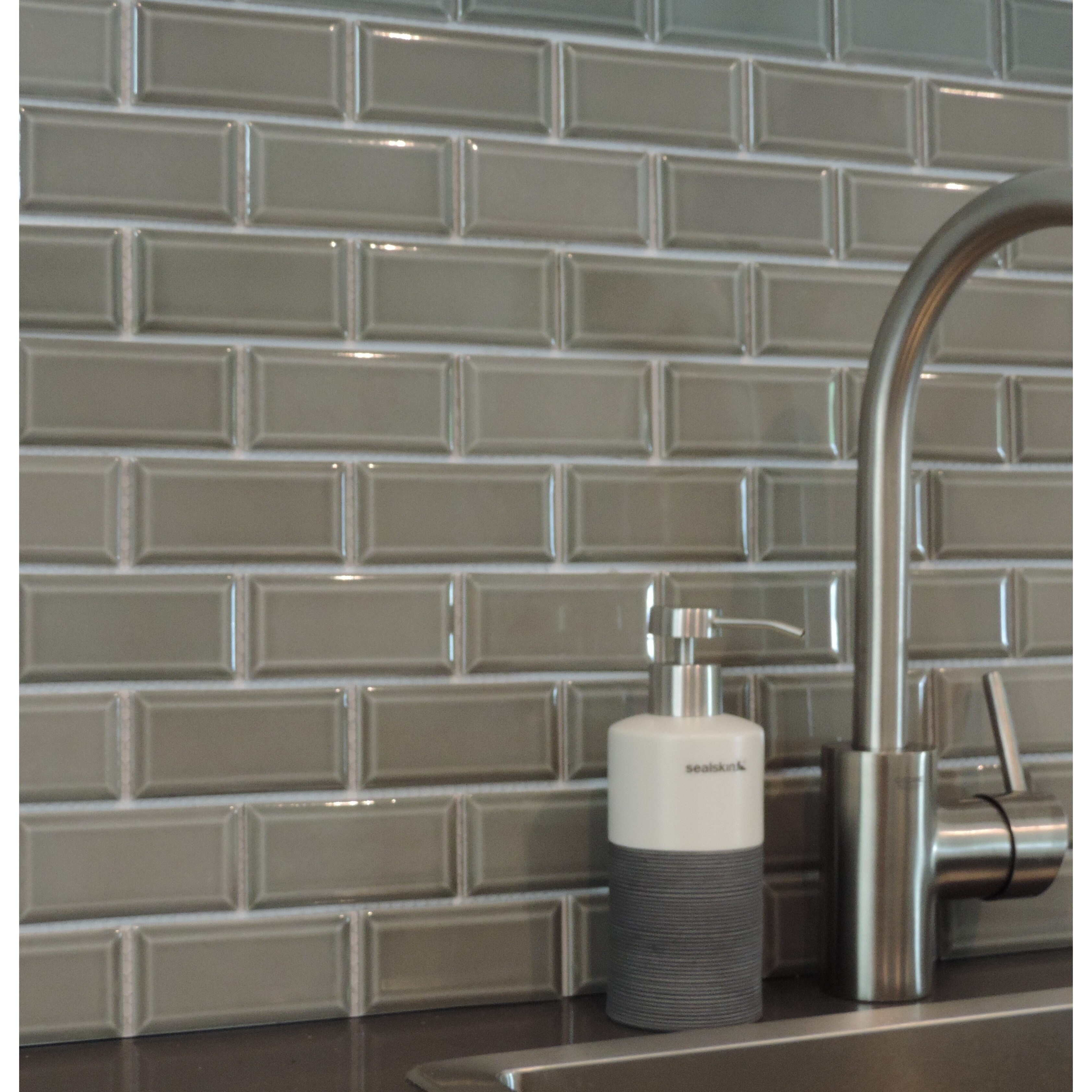 Glazed Porcelain Mosaic Tile Sheet Paris Subway 2 X4 Stone Glazed Porcelain Mosaic Tile Sheet