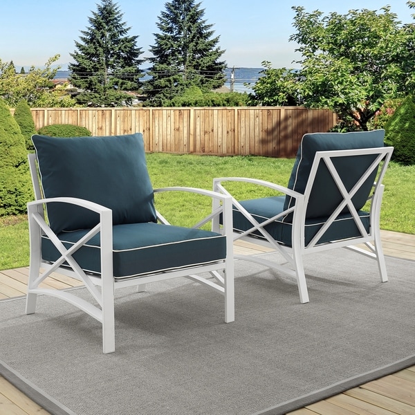 navy garden chairs