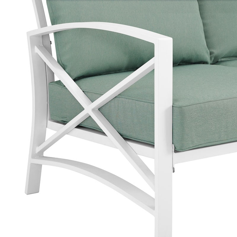 Kaplan Outdoor Metal Loveseat - 54 W x 30.5 D x 32 H - 54 W x 30.5 D x 32 H