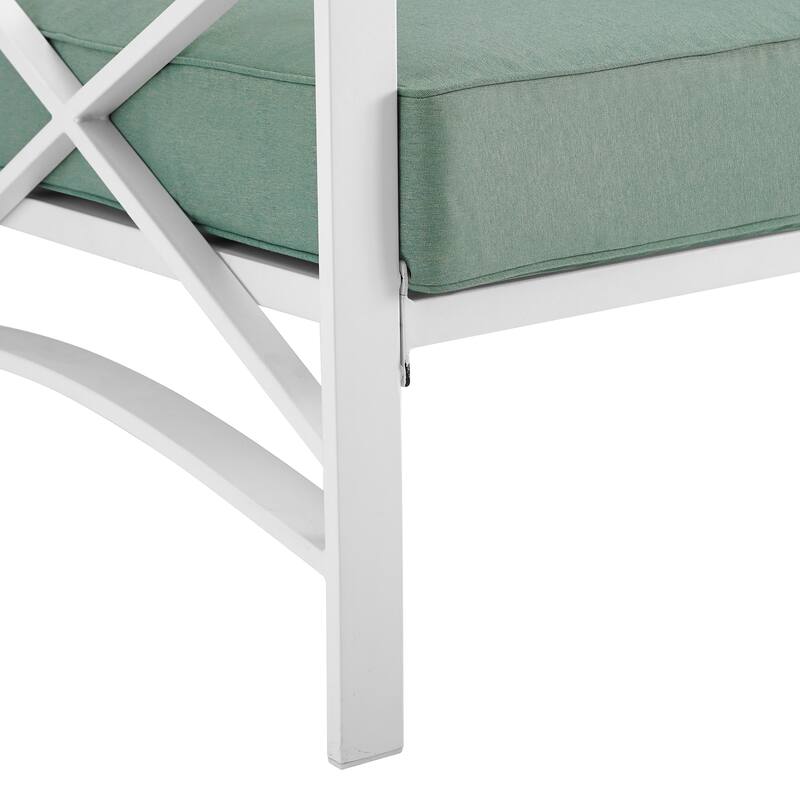 Kaplan Outdoor Metal Loveseat - 54 W x 30.5 D x 32 H - 54 W x 30.5 D x 32 H