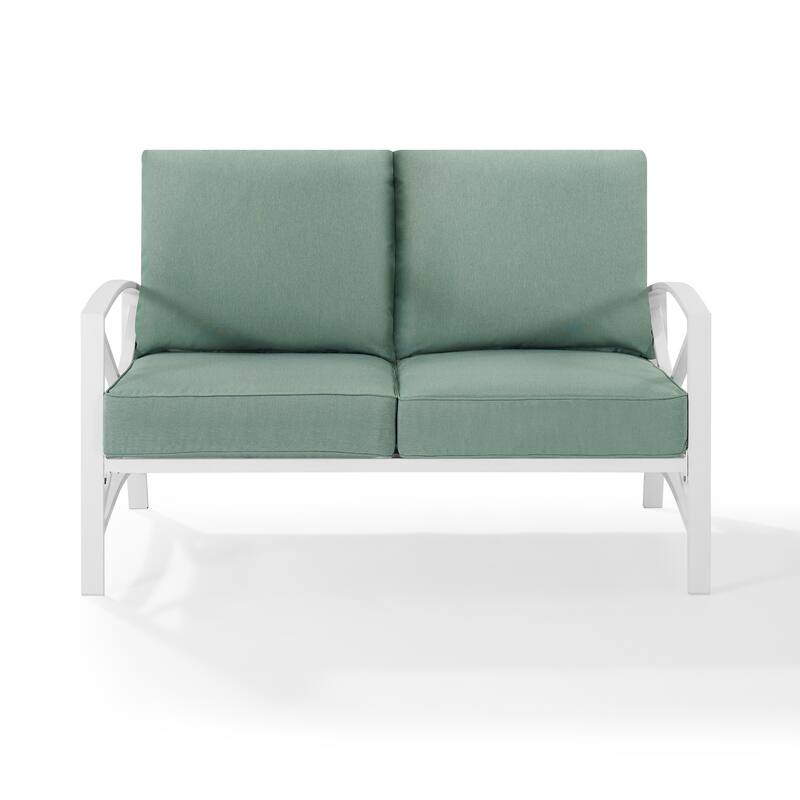 Kaplan Outdoor Metal Loveseat - 54 W x 30.5 D x 32 H - 54 W x 30.5 D x 32 H