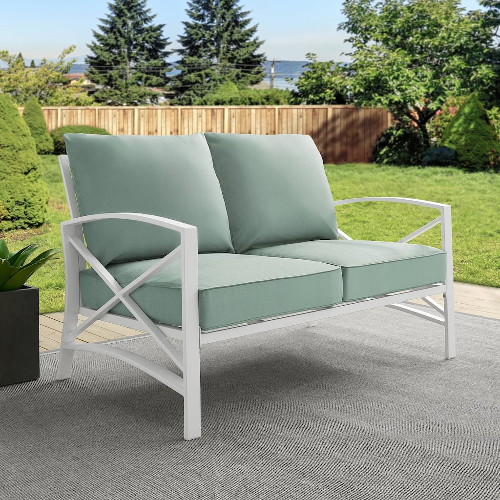 Kaplan Outdoor Metal Loveseat - 54 W x 30.5 D x 32 H - 54 W x 30.5 D x 32 H
