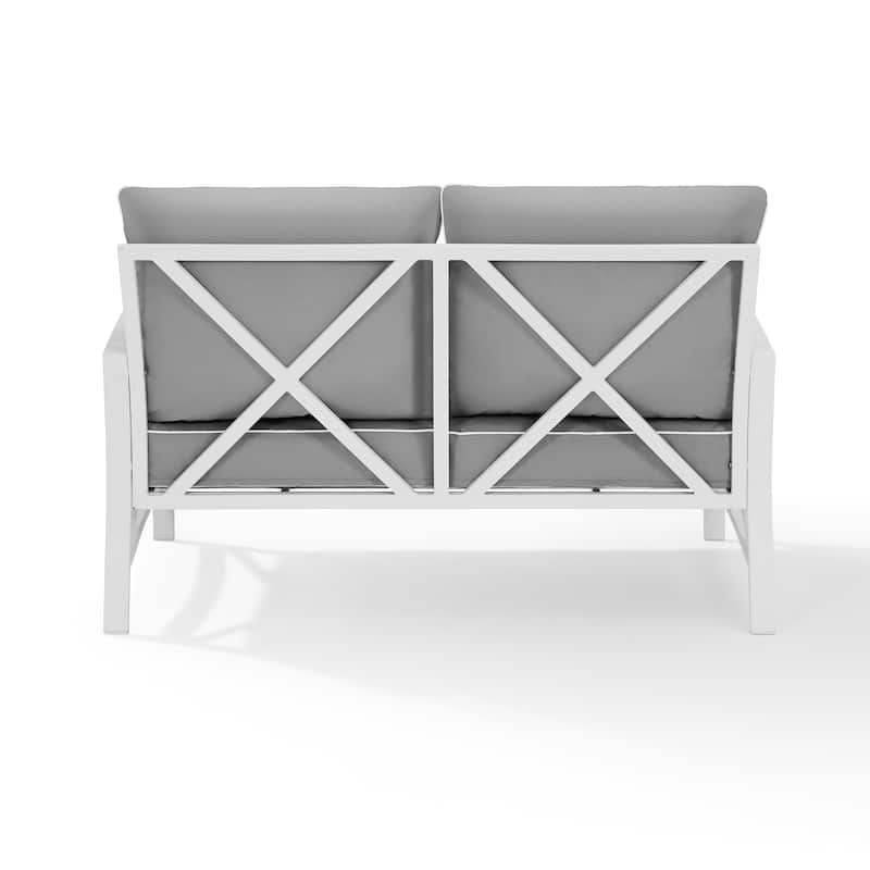 Kaplan Outdoor Metal Loveseat - 54 W x 30.5 D x 32 H