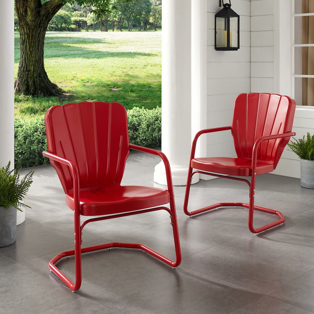 Crosley Ridgeland 2pc Outdoor Metal Armchair Set