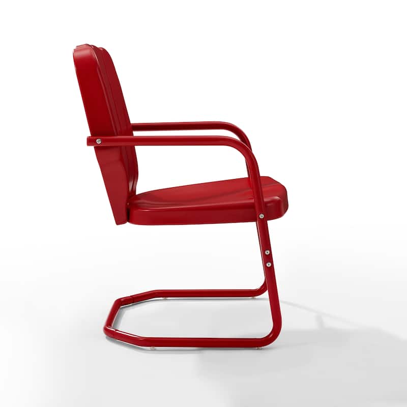 Crosley Ridgeland 2pc Outdoor Metal Armchair Set - Red