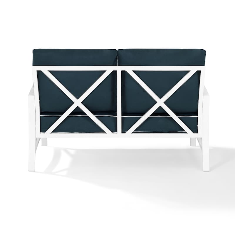 Kaplan Outdoor Metal Loveseat - 54 W x 30.5 D x 32 H - 54 W x 30.5 D x 32 H