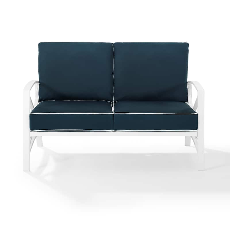 Kaplan Outdoor Metal Loveseat - 54 W x 30.5 D x 32 H - 54 W x 30.5 D x 32 H