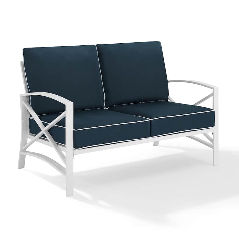 Kaplan Outdoor Metal Loveseat - 54 W x 30.5 D x 32 H - 54 W x 30.5 D x 32 H
