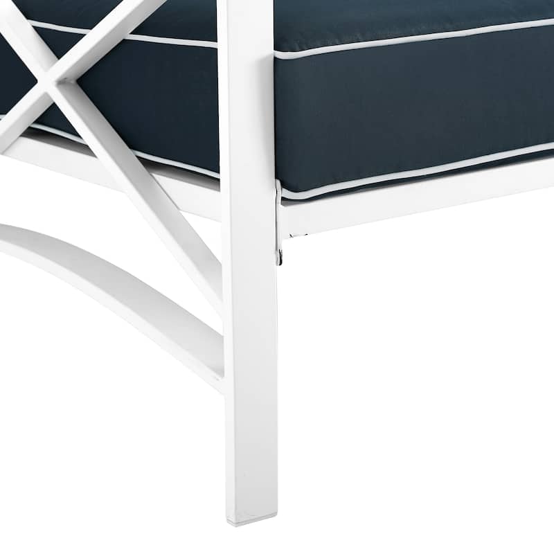 Kaplan Outdoor Metal Loveseat - 54 W x 30.5 D x 32 H - 54 W x 30.5 D x 32 H