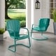 preview thumbnail 3 of 9, Crosley Ridgeland 2pc Outdoor Metal Armchair Set