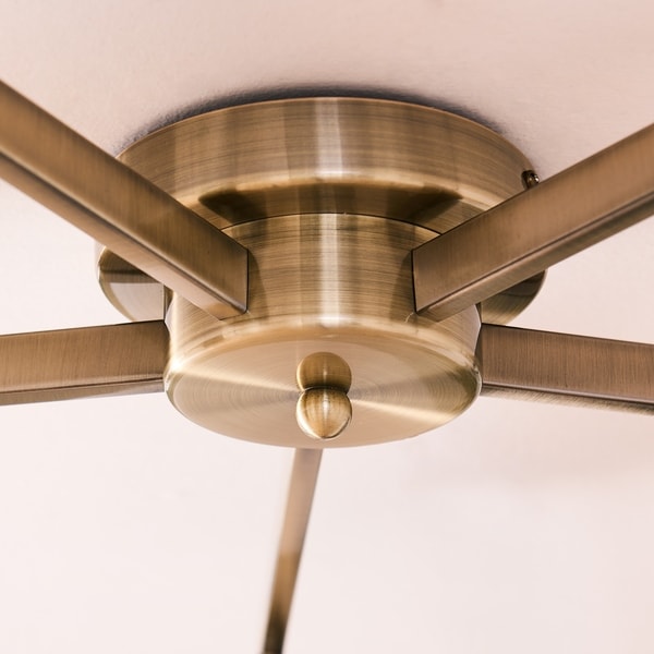 mid century modern flush mount ceiling fan