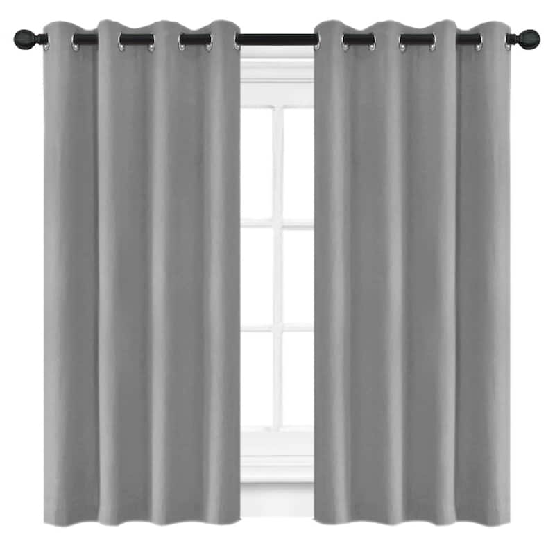 Porch & Den Davidson Soft Grommet Panel - Stone - 54 Inches