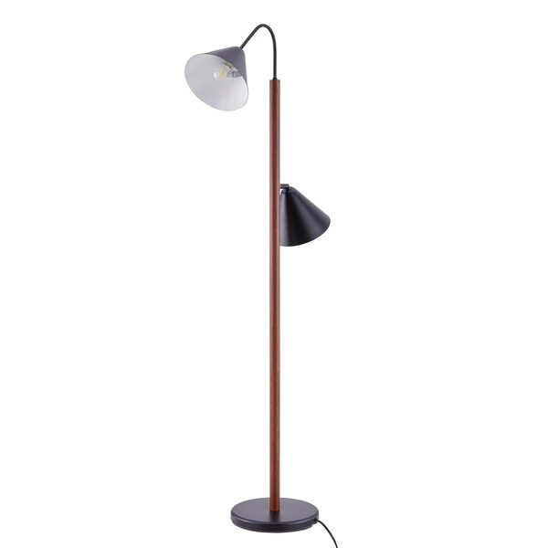 brown floor lamp