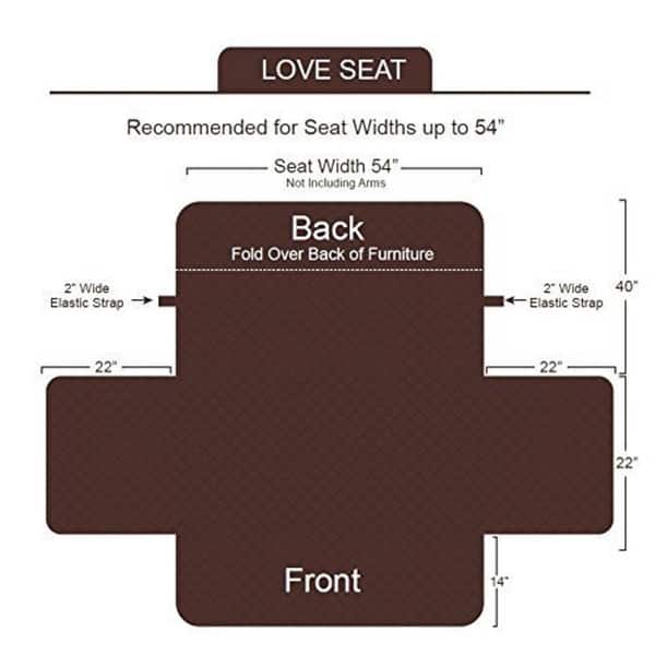 DII Reversible Love Seat Cover Bed Bath & Beyond 28478199