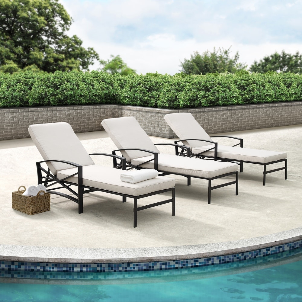 pool lounge chairs metal