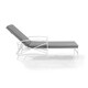 Havenside Home Davis Chaise Lounge Chair in White with Grey Cushions - Thumbnail 5